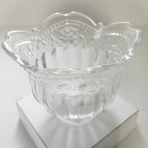 Studio Nova Votive Candleholder Floral Lace Clear Crystal Style# QQ002/610 New